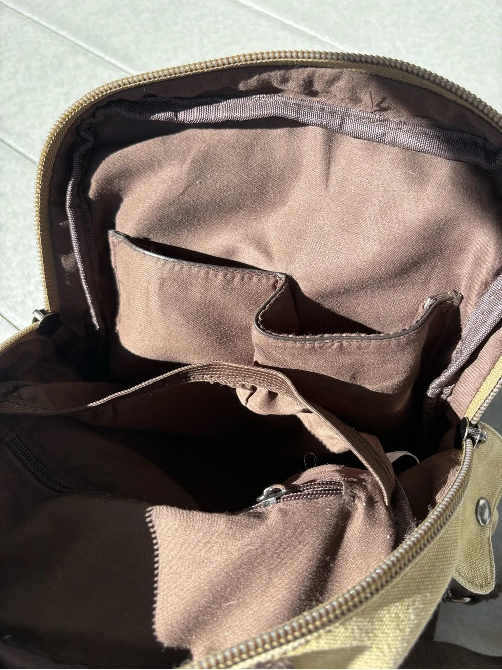 Small Vintage Travel Crossbody/Backpack-Canvas